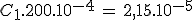 3$C_1.200.10^{-4}\,=\,2,15.10^{-5}