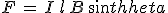 3$F\,=\,I\,l\,B\,sin\theta