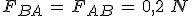 3$F_{BA}\,=\,F_{AB}\,=\,0,2\,\,N