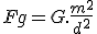 3$Fg = G.\frac{m^2}{d^2}