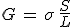 3$G\,=\,\sigma\,\frac{S}{L}