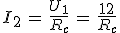 3$I_2\,=\,\frac{U_1}{R_c}\,=\,\frac{12}{R_c}