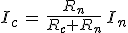 3$I_c\,=\,\frac{R_n}{R_c+R_n}\,I_n