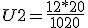 3$U2 = \frac{12*20}{10+20}