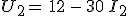 3$U_2=\,12\,-\,30\,I_2