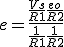 3$e = \frac{\frac{Vs}{R1} + \frac{eo}{R2}}{\frac{1}{R1}+\frac{1}{R2}}