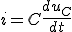 3$i = C\frac{du_{C}}{dt}
