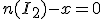 3$n(I_2)-x=0