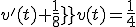 3$v^'(t)+\frac{1}{8}v(t)=\frac{1}{4}