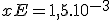 3$xE=1,5.10^{-3}