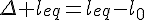 4$\Delta l_{eq}=l_{eq}-l_0