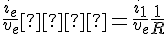 4$ \frac{i_e}{v_e}  = \frac{i_1}{v_e} + \frac{1}{R}