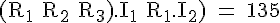 4$ \rm (R_1+R_2+R_3).I_1+R_1.I_2) = 135