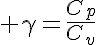 5$ \gamma=\frac{C_p}{C_v}