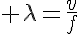 5$ \lambda=\frac{v}{f}