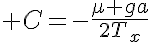 5$ C=-\frac{\mu ga}{2T_x}