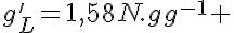 5$g'_L={1,58N.kg^{-1}} 