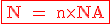 7$\fbox{\rm\large\red {N = n\times NA