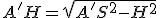 A'H=sqrt{A'S^2-HS^2}