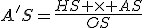 A'S=\frac{HS \times AS}{OS}