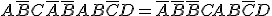 A\bar{B}C+\bar{A}\bar{B}+AB\bar{C}D = \bar{A}\bar{B} + \bar{B}C + AB\bar{C}D