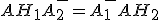 AH_1+A_2^- = A_1^- + AH_2