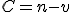 C = n-v