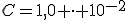 C=1,0 \cdot 10^{-2}