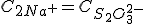 C_{2Na^+}=C_{S_2O_3^{2-}}