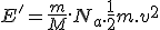 E'=\frac{m}{M}.N_a.\frac{1}{2}m.v^2