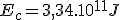 E_c=3,34.10^{11}J