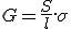 G = \frac{S}{l} .\sigma