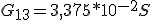 G_{13}=3,375*10^{-2}S