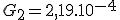 G_2 = 2,19.10^{-4}