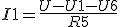 I1=\frac{U-U1-U6}{R5}