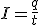 I=\frac{q}{t}