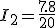 I_2=\frac{7.8}{20}