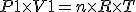 P1 \times V1 = n \times R \times T