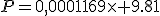 P=0,0001169\times 9.81