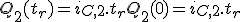 Q_2({t_r}) = i_{C,2}.{t_r} + Q_2(0) = i_{C,2}.{t_r}