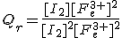 Q_r=\frac{[I_2][F_e^{3+}]^2}{[I_2]^2[F_e^{3+}]^2}