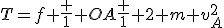 T=f+\frac 1 {OA}\frac 1 2 m v_A^2