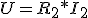 U=R_2*I_2
