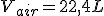 V_{air}=22,4L