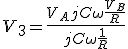 V_3 = \frac{V_A jC\omega + \frac{V_B}{R}}{jC\omega + \frac{1}{R}}