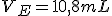 V_E=10,8mL