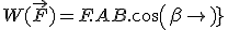 W(\vec{F}) = F.AB.cos(\beta)