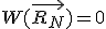 W(\vec{R_N}) = 0
