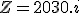 Z = 20 + 30.i