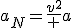 a_N=\frac{v^2} a